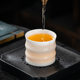 Ice mutton fat jade white porcelain tea cup master cup single cup ceramic kung fu tea cup personal high-end