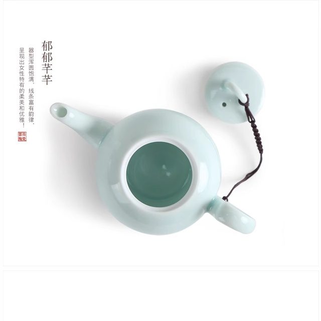 Yingqing Beauty Shoulder Ceramic Teapot for Tea Household 2025 New Xishi Small Single Pot Kung Fu Tea Set Tea Water Separation