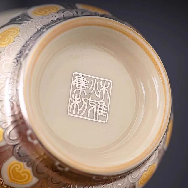 Dunhuang Ten Thousand Buddhas Tea Cup Master Cup for Tea Smell and Fragrance Single Cup Personal High-end Ceramic Kung Fu Tea Set Small Tea Cup