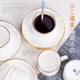 Jingdezhen bone china coffee cup and saucer set ceramic high-end exquisite senior men and women's personal American cup
