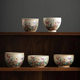 High-end pastel master cup Jingdezhen ceramic cup drinking tea cup small single cup ladies exquisite tea cup tea set