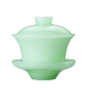 Ink-wash colored glaze Sancai covered bowl tea cup household anti-scalding tea bowl with lid Kung Fu tea set glass single high-end