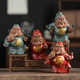 Zen creative ornaments Zhongkui Tianshi home entrance office desktop tea pet Chinese decorative ceramic crafts