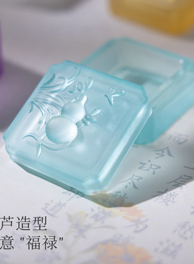 禅意福禄琉璃香插不落灰带盖香炉