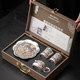 Chen Desheng Dunhuang ceramic gilt silver kung fu tea set teacup teapot set household light luxury high-end 2026 new style