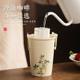 Creative retro ceramic tea cup large capacity water cup master cup household men and women high-end personal special Coke cup