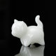 Ice jade ceramic lucky cat tea pet ornaments kitten high-end boutique can be raised tea set tea tray desktop decoration