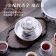 Jingdezhen Ceramics Qianli Jiangshan High-end Kung Fu Tea Set Covered Bowl Household Cup High-end Light Luxury 2026 New Style