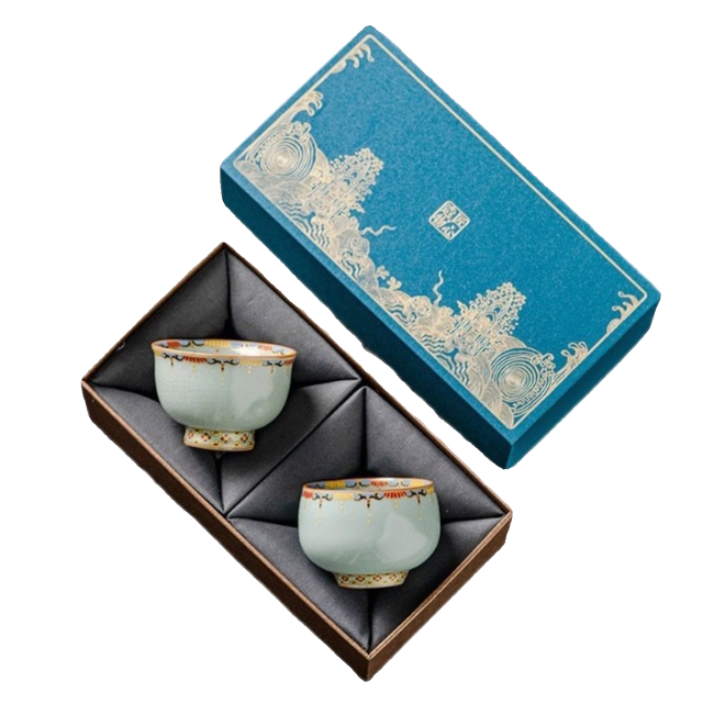 Langhong glaze Dunhuang Ru kiln enamel master cup single cup high-end personal ceramic tea cup small teacup