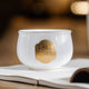Ice type jade porcelain gold inlaid jade exquisite cup master cup tea cup single large ceramic tea set personal tea cup