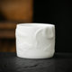 High-end ice type zodiac snake year high-end mutton fat jade white porcelain Kung Fu tea cup master cup personal tea tasting single cup