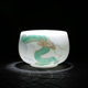 High-end hand-painted zodiac mutton-fat jade porcelain Kung Fu tea cup, high-end personal master cup, tea cup, single cup