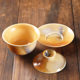 Chai-fired ceramic kung fu tea set cover bowl