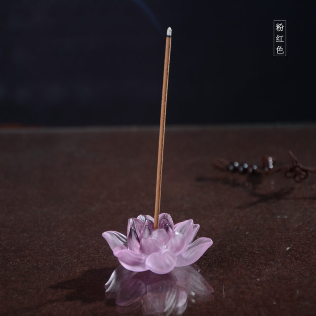 Chinese Zen style glazed lotus lotus incense stick base home aromatherapy stove tea ceremony incense decorative ornaments