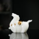 Ice type jade ceramic Tang horse zodiac horse high-end tea pet ornaments Chinese household tea set desktop tea room decorations