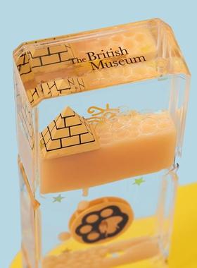 大英博物馆沙漏办公工位流沙治愈系解压桌面摆件送男女生日礼物