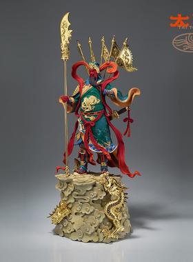 太铜《智勇无敌》客厅桌面铜关公摆件 家居装饰工艺品