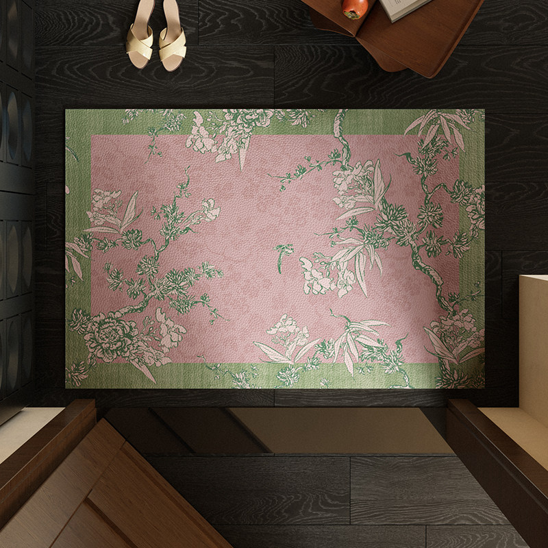 枝意中式诧寂风入户地垫家用全铺玄关门口防滑脚垫子可擦免洗地毯,淘宝优惠券,粉丝福利购,淘宝优惠卷