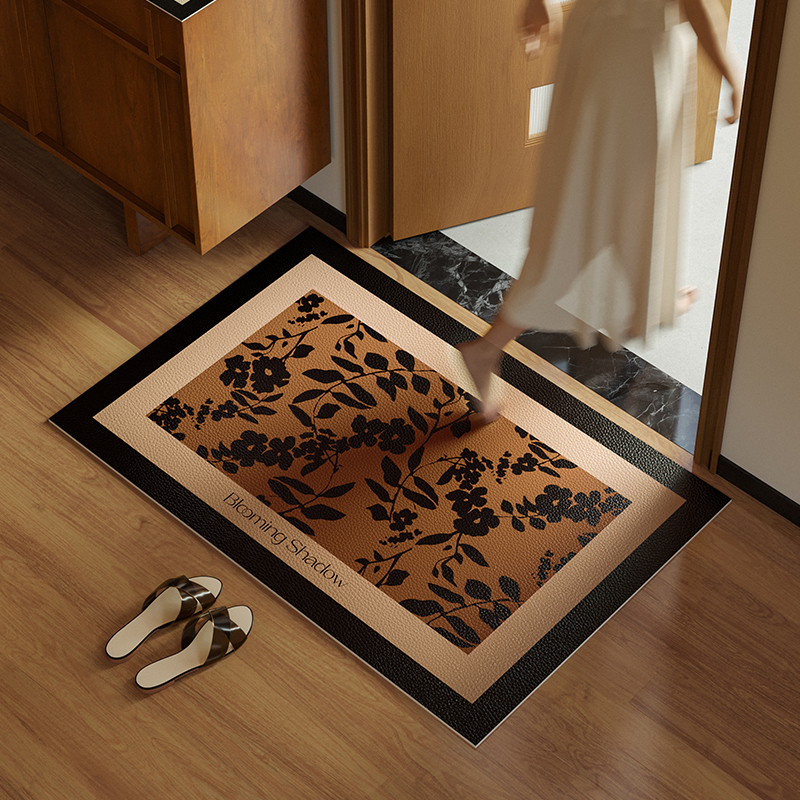 贝芙丽中古风入户门地垫家用别墅大门口脚垫可裁剪防滑耐脏玄关垫 - 图2