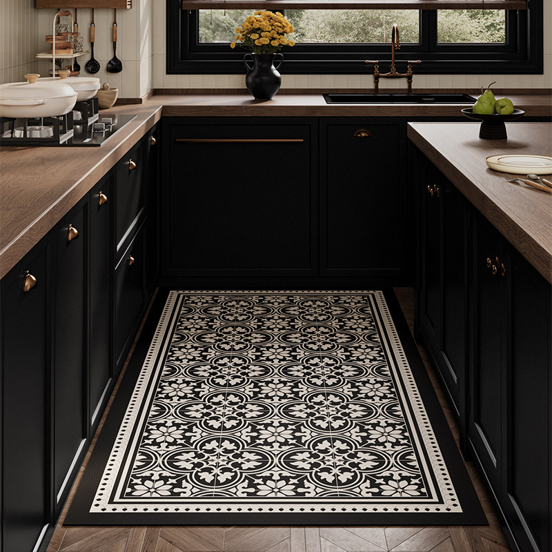 布鲁克厨房硅藻泥吸水花砖地垫防油防滑防摔脚垫可裁剪长地毯定制,淘宝优惠券,粉丝福利购,淘宝优惠卷