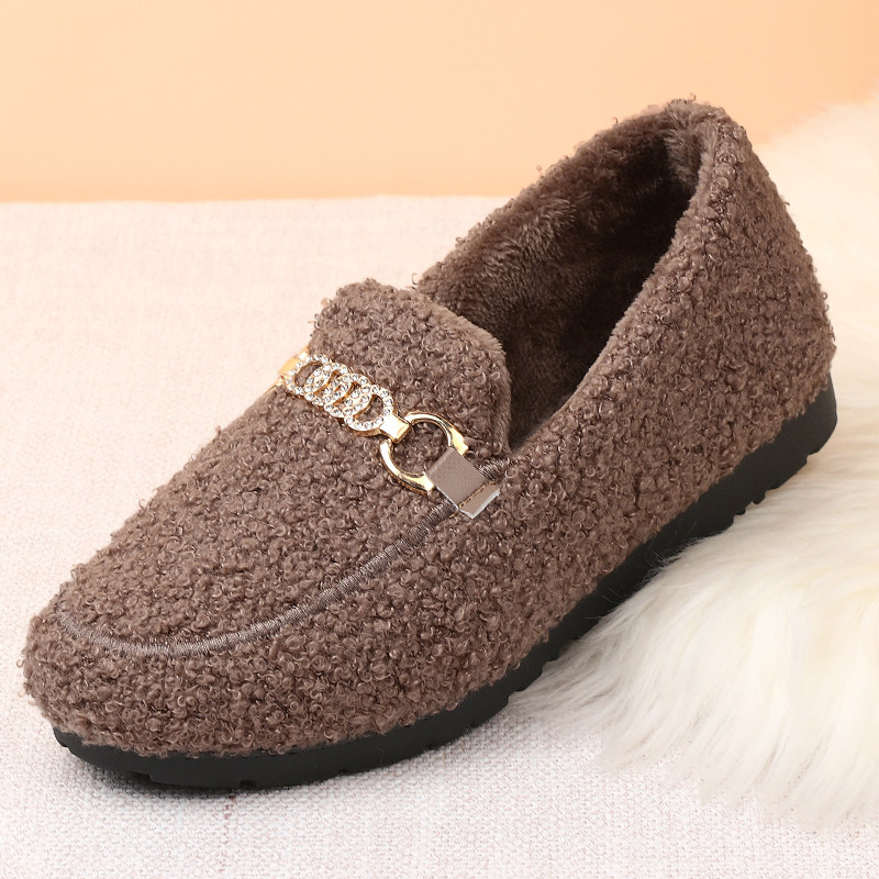 女鞋加绒保暖妈妈棉鞋软底防滑老北京布鞋平底一脚蹬女豆豆鞋冬季,淘宝优惠券,粉丝福利购,淘宝优惠卷