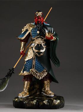 家用关二爷神像七彩九龙公