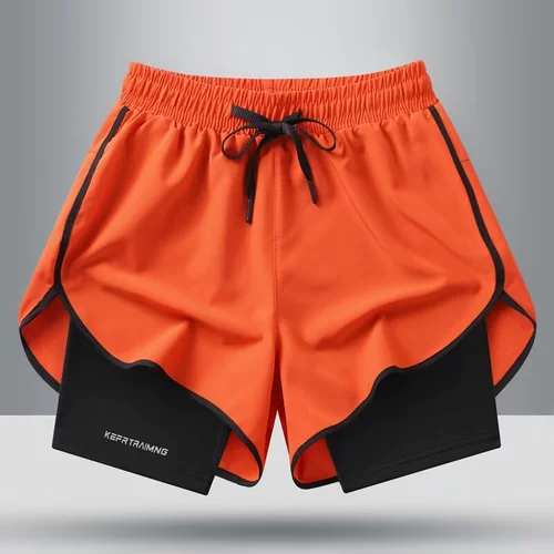 Шелковые летние шорты, пляжные быстросохнущие штаны для спортзала для тренировок, для бега