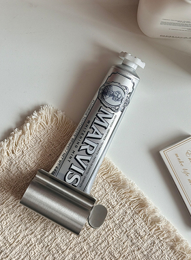 日式简约牙刷置物架创意不锈钢浴室卫生间台面收纳挤牙膏神器摆件