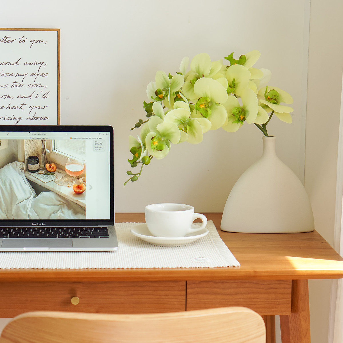 手感保湿蝴蝶兰仿真花假花桌面摆设轻奢高端插花餐桌花艺摆件装饰,淘宝优惠券,粉丝福利购,淘宝优惠卷