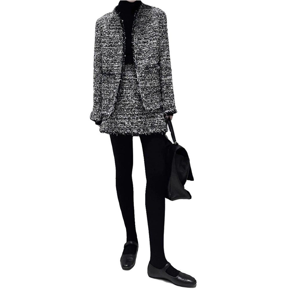 Rouje Kefss法式高级感覆古小香风套装新款名媛外套半身裙两件套,淘宝优惠券,粉丝福利购,淘宝优惠卷