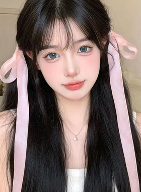 芭蕾少女飘带编发头绳蝴蝶结女