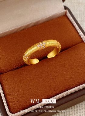 手饰开口24指环镶百搭简约气质