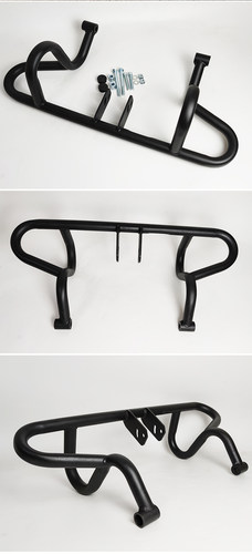 适用铃木国四骊驰GW250A下保护杠改装配件DL250全包围碳钢保险杠 - 图1