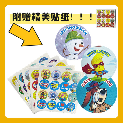 【点唱新版上新 启蒙英语小分级】学乐Buddy Readers小分级巴蒂小读者英文原版幼儿园我的第一套绘本高频词好搭档趣味故事绘本 - 图2