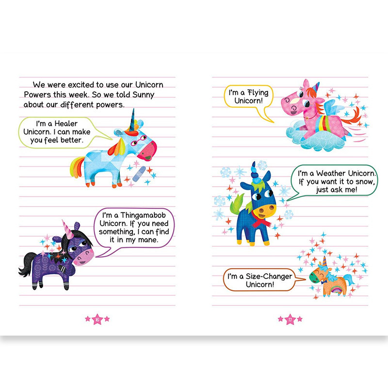 【男生日记风】学乐独角兽日记11册全彩 Unicorn Diaries英文原版大树桥梁章节书魔法趣味漫画 6-9岁英语课外阅读
