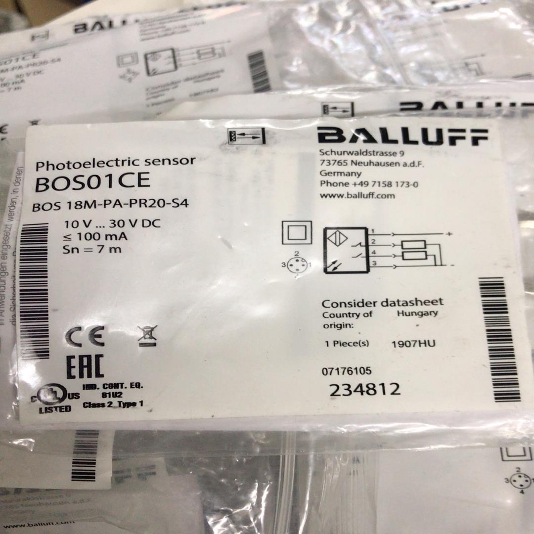 原装巴鲁夫光电开关BOS01CE BOS18M-PA-PR2 - 图0