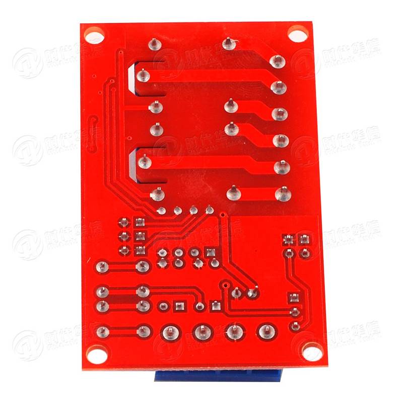 2路按键自锁互锁开三选一继电器模块高低5电平触发带关灯V12V24V - 图0