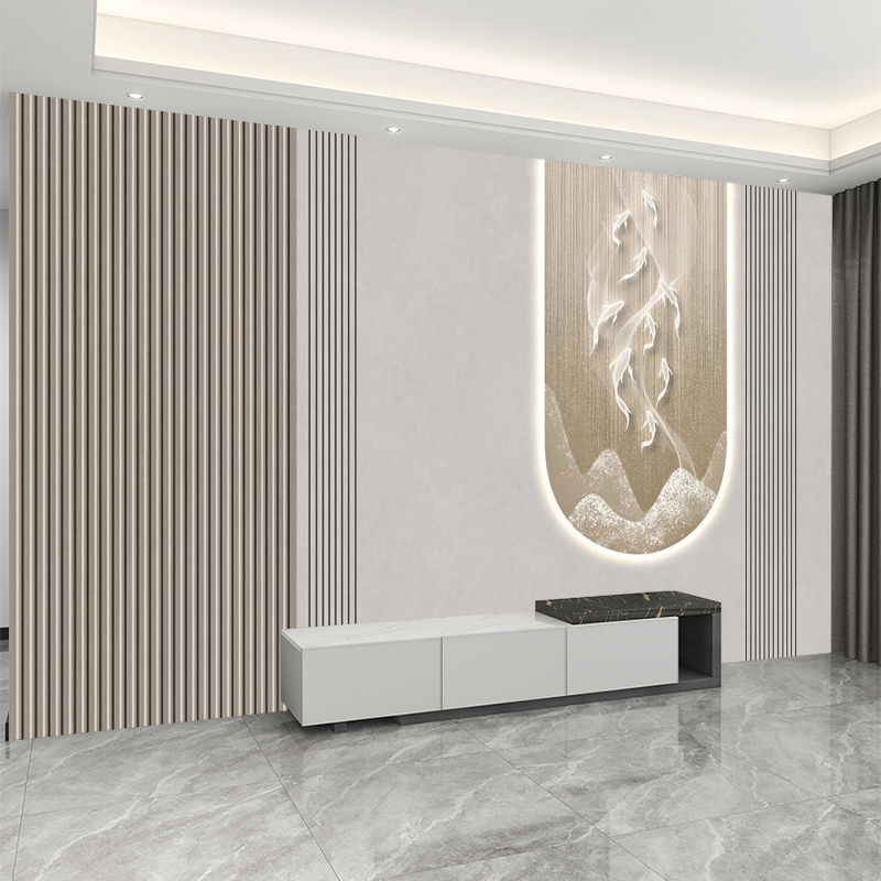 2025新款格栅几何竖纹电视背景墙客厅沙发壁纸自粘无缝定制3d壁布 - 图3