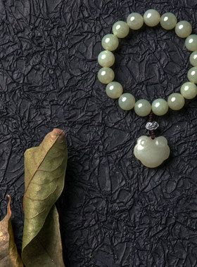 寄予保真如意锁吊坠手链