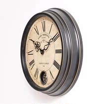Eurostyle hanging clock living room minimalist creative hanging table 2023 new wall-mounted restaurant home high-end clock table free of punch