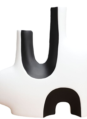 欧式艺术小象花器树脂摆件样板房电视柜家居玄关客厅装饰工艺品