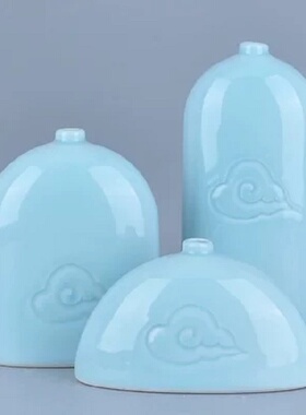 新中式陶瓷祥云花瓶摆件家居客厅玄关桌电视柜插花仿真梅花装饰品