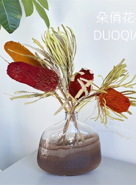 南非班克木佛塔干花贝克斯植物花束家居客厅装饰北欧风复古摆件