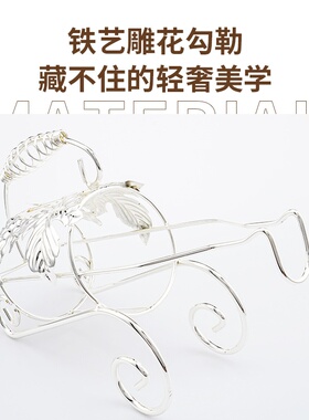 创意轻奢红酒架摆件高档客厅酒柜家居玄关餐边柜酒瓶架葡萄酒架子