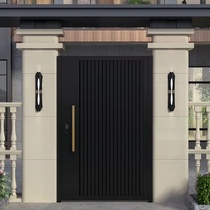 Courtyard Door Outdoor Villa Door Custom Aluminum Alloy Stainless Steel Art Garden Door Rural Fence Yard Door Courtyard