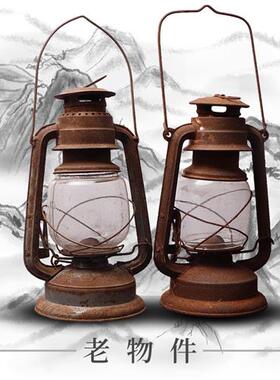 民俗老物件老煤油灯提灯老式手提灯老马灯古玩杂项饰品怀旧民俗