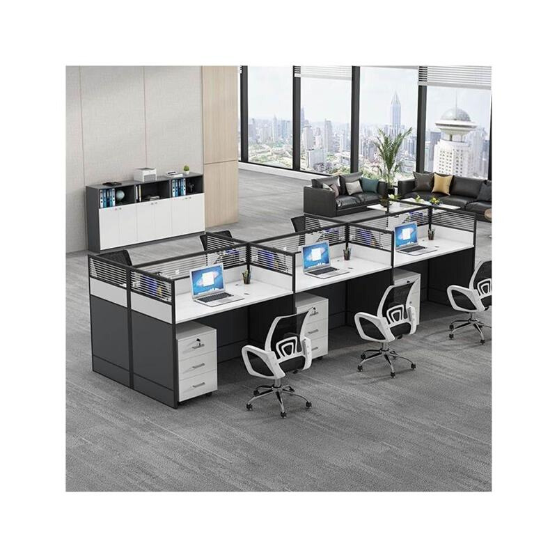公桌椅组合工位办公桌职员桌单人办公桌电脑桌椅套装一套办公桌-图3