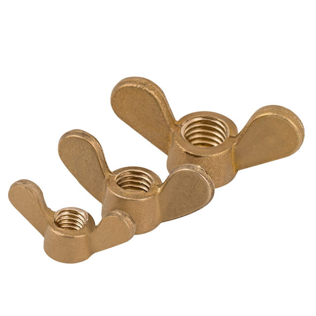 Copper nut butterfly nut butterfly ingot sheep horn hand twist