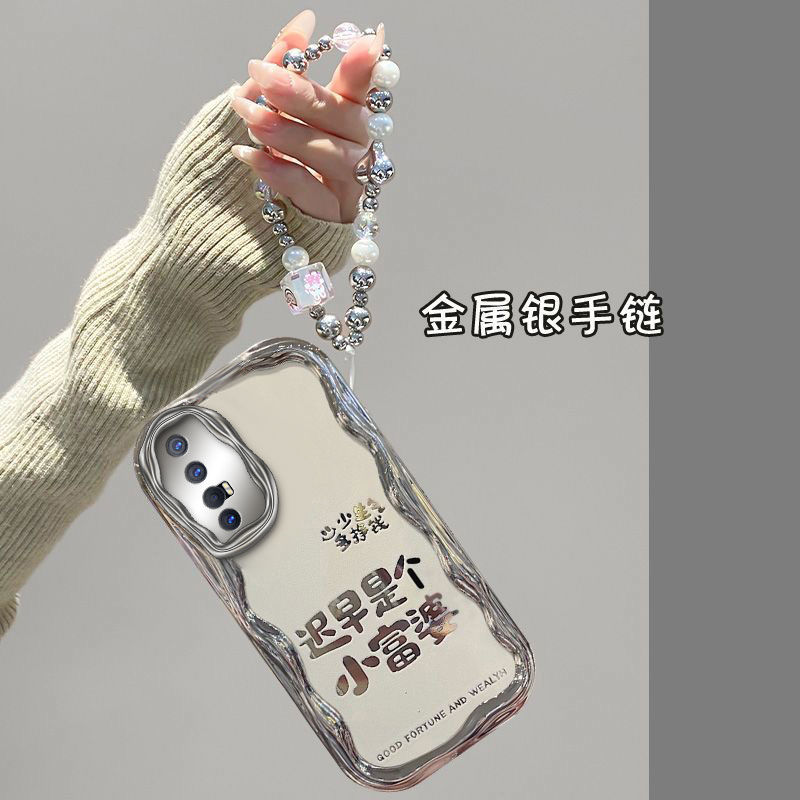 适用opporeno3手机壳新款PDCM00硅胶软壳opopreno3pro保护套pcrm00全包边0pp0ren03元气版5g防摔pdcmoo文字女 - 图1