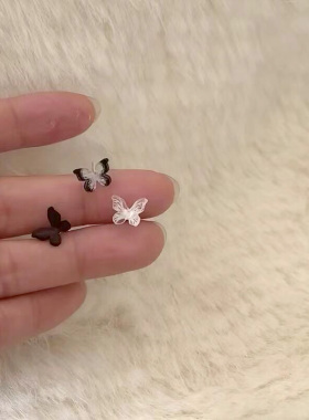 浪漫传说简约纯银女耳钉